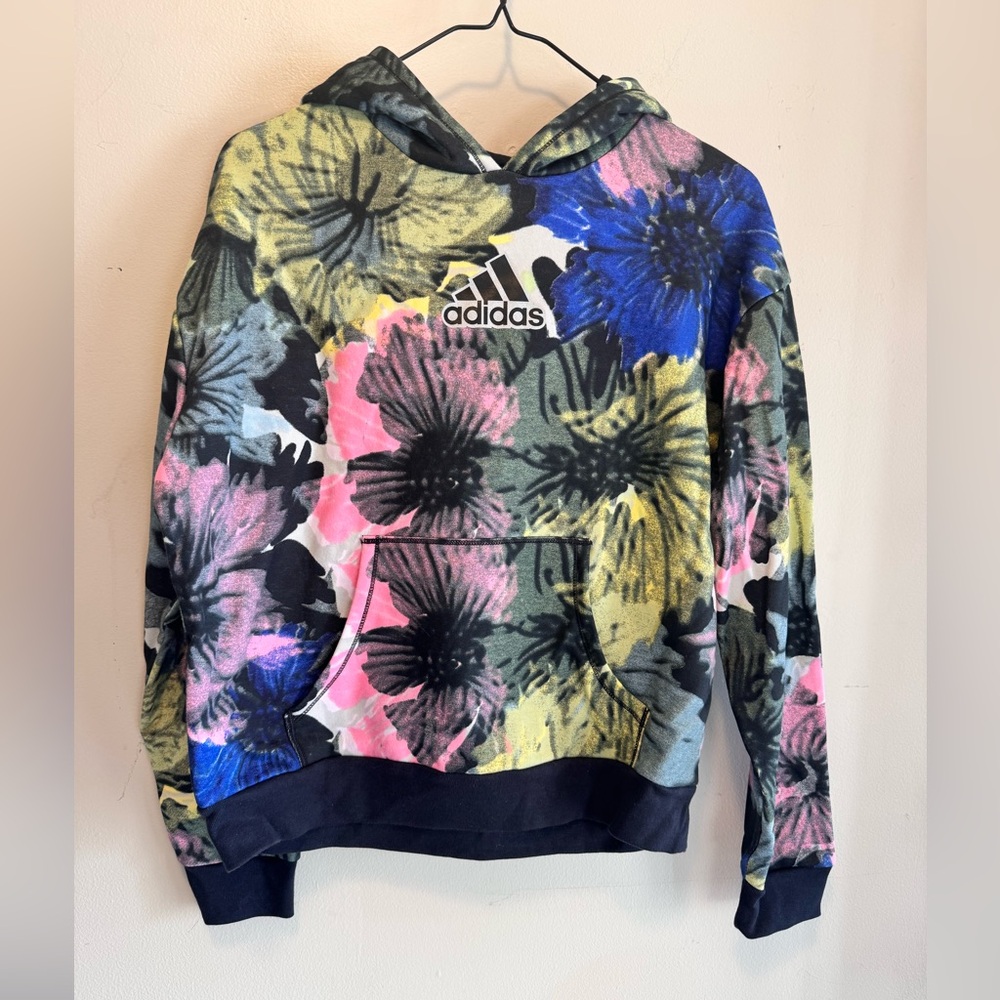 Girls Size 16 Adidas, hooded sweatshirt BLACKPINK